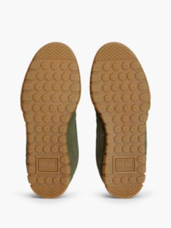 Suede Cleat Low Profile Trainers — Green 5