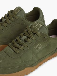 Suede Cleat Low Profile Trainers — Green 6