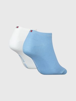 Pack 2 pares calcetines Tobilleros Tommy Hilfiger Hombre Azul Marino y  Blanco Talla 43/46