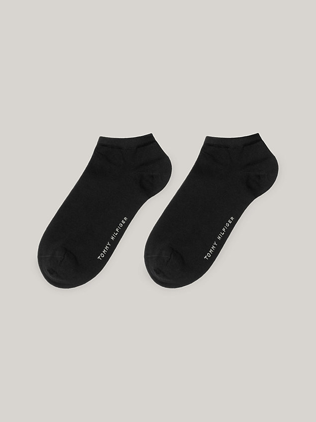 black zestaw 2 par skarpetek sportowych dla kobiety - tommy hilfiger