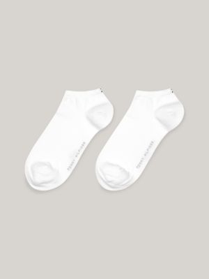 white 2-pack flag trainer socks for women tommy hilfiger