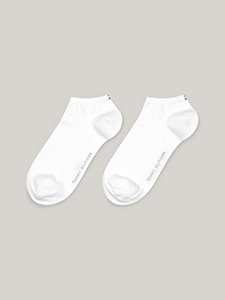 pack de 2 pares de calcetines cortos blanco de mujer tommy hilfiger