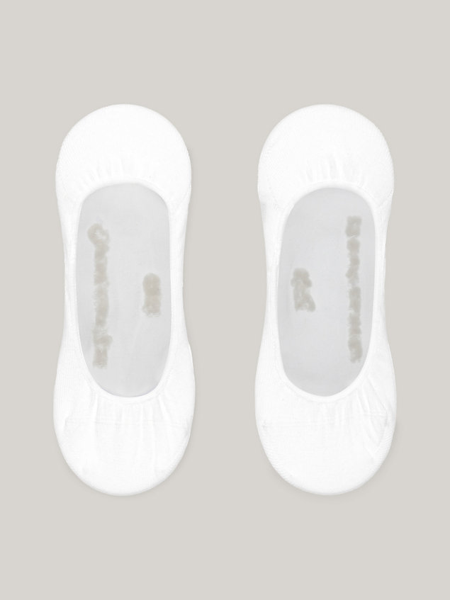pack de 2 pares de calcetines invisibles white de mujeres tommy hilfiger
