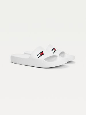 white tommy slides