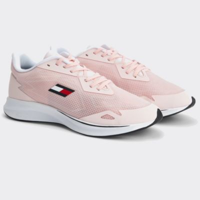 chunky mixed texture trainers