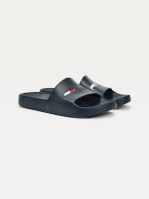 tommy hilfiger aqua slides