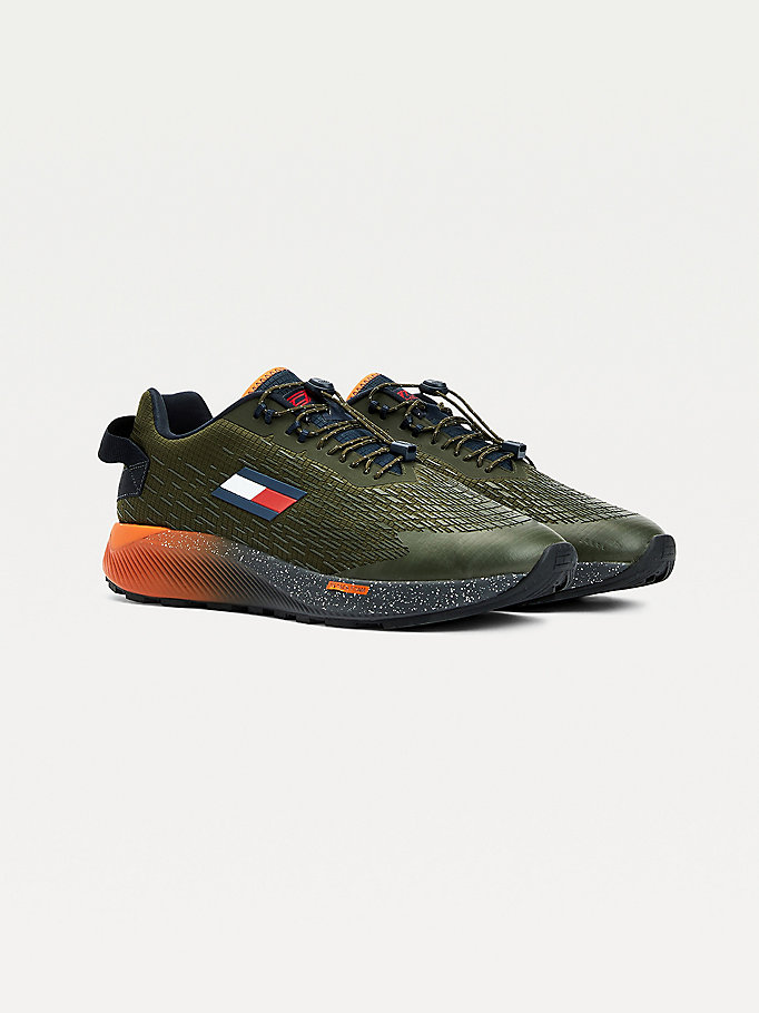 green sport toggle cord trainers for men tommy hilfiger