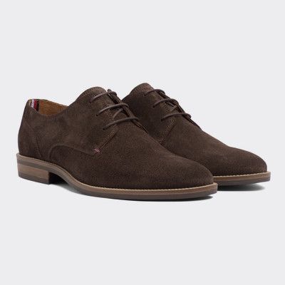 tommy hilfiger suede derby shoes