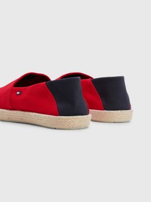 ColourBlocked Jute Espadrilles RED Tommy Hilfiger