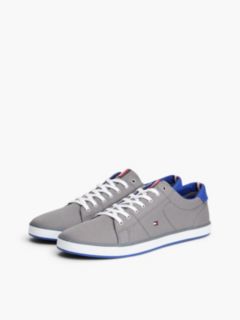 Canvas Lace Up Trainers — Grey 2