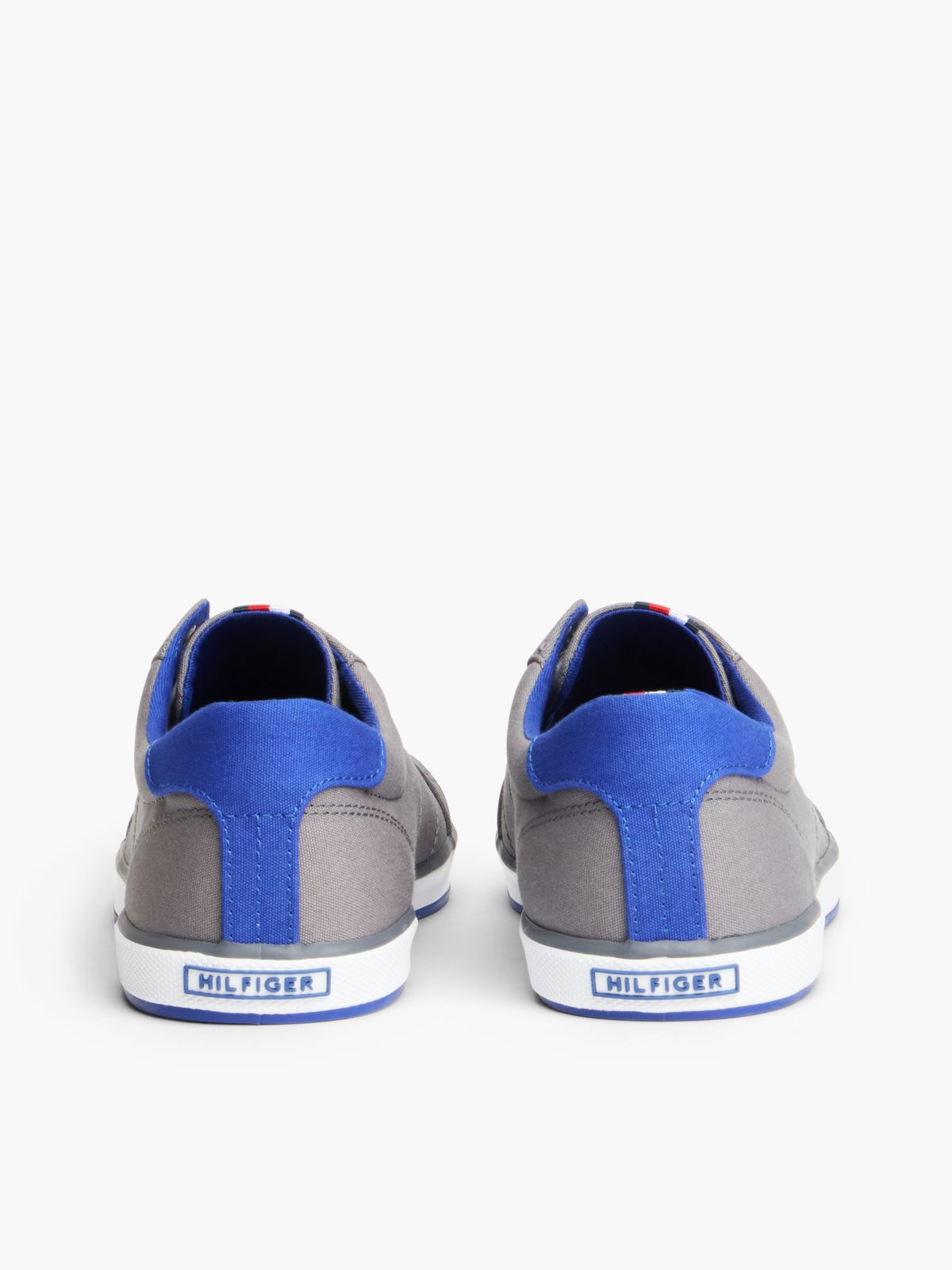Canvas Lace Up Trainers — Grey