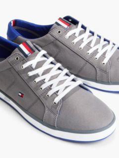 Canvas Lace Up Trainers — Grey 6