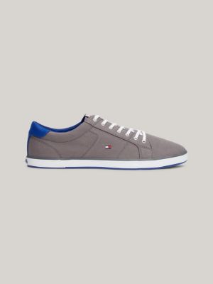 Canvas Lace Up Trainers | GREY | Tommy 