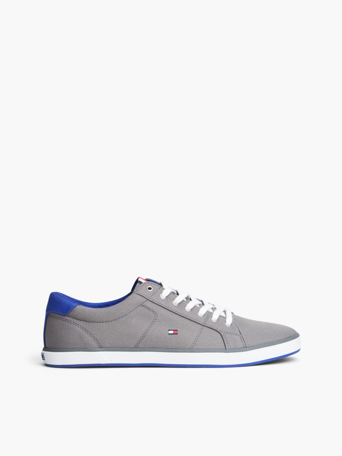 Canvas Lace Up Trainers — Grey