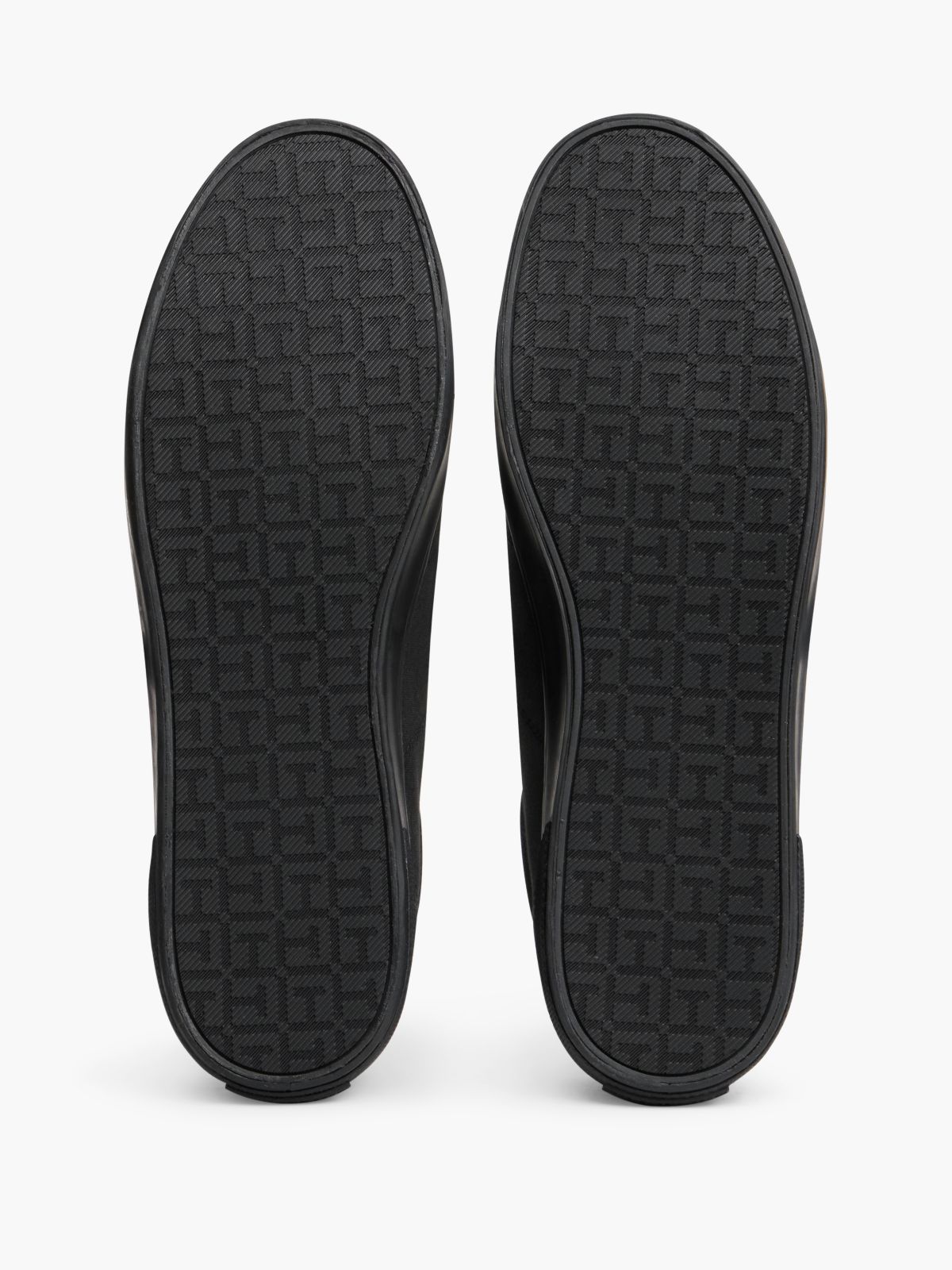 Canvas Lace Up Trainers — Black