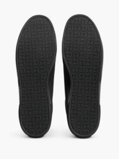 Canvas Lace Up Trainers — Black 5