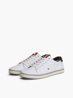 Canvas Lace Up Trainers — White 2