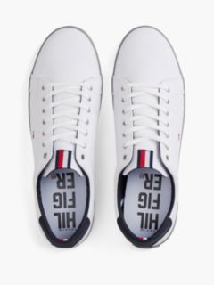 Canvas Lace Up Trainers — White 3