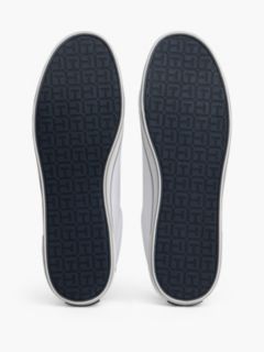 Canvas Lace Up Trainers — White 5