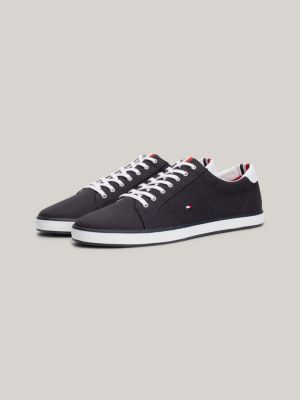 Canvas Lace Up Trainers | Blue | Tommy Hilfiger