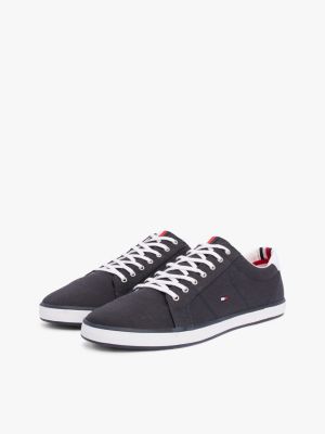 Canvas Lace Up Trainers | Blue | Tommy Hilfiger