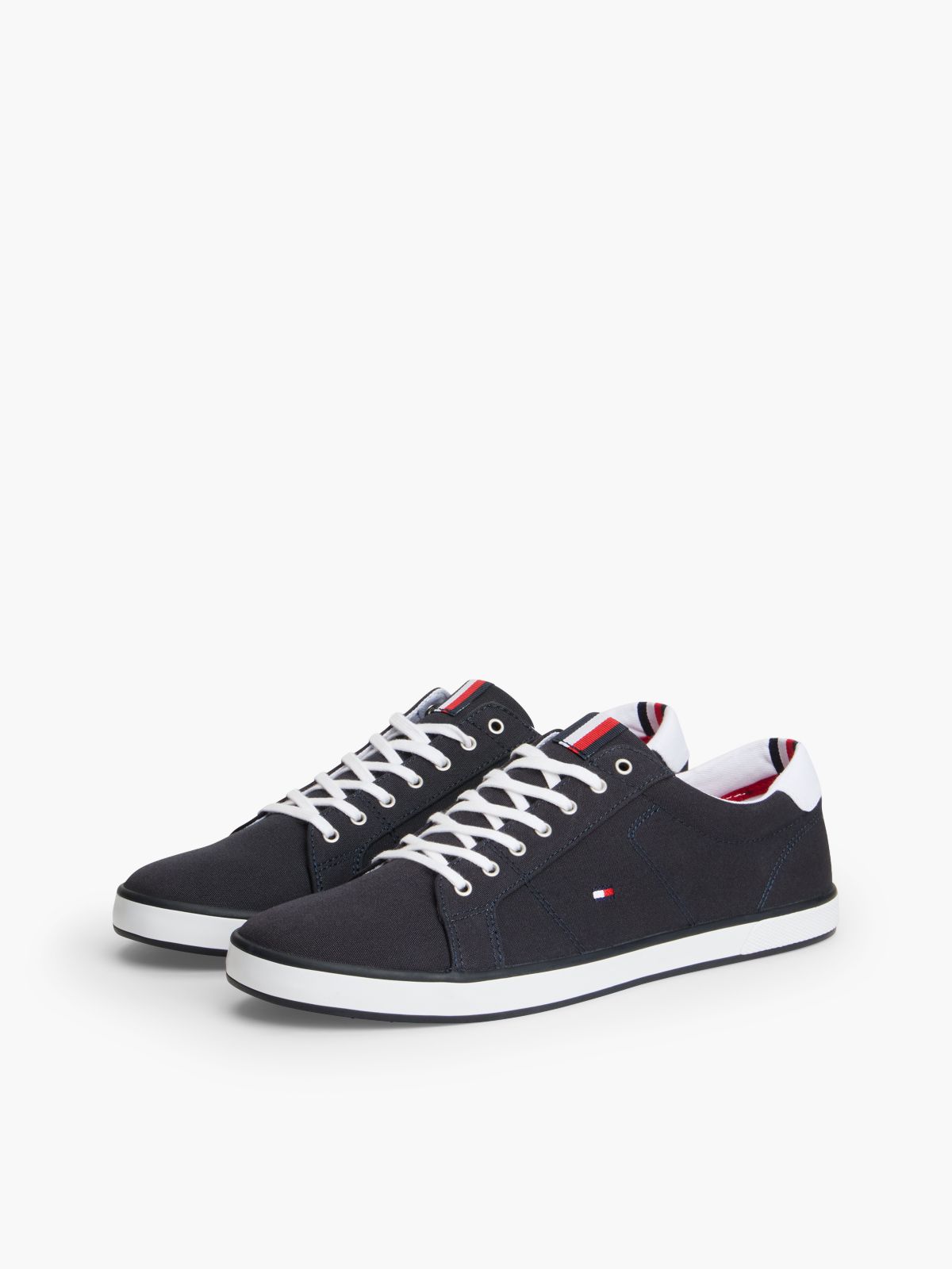 Canvas Lace Up Trainers — Blue