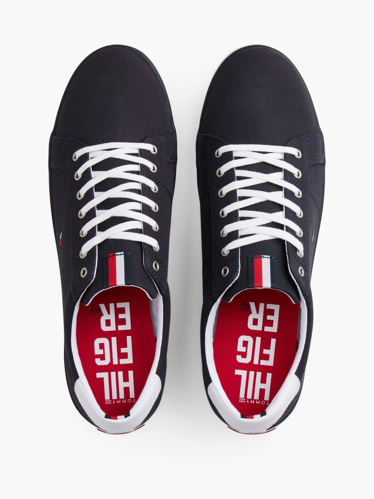 Canvas Lace Up Trainers — Blue