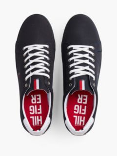 Canvas Lace Up Trainers — Blue 3