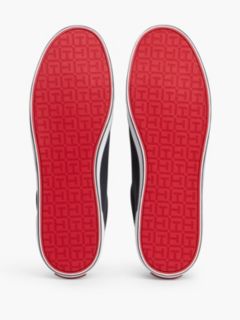 Canvas Lace Up Trainers — Blue 5