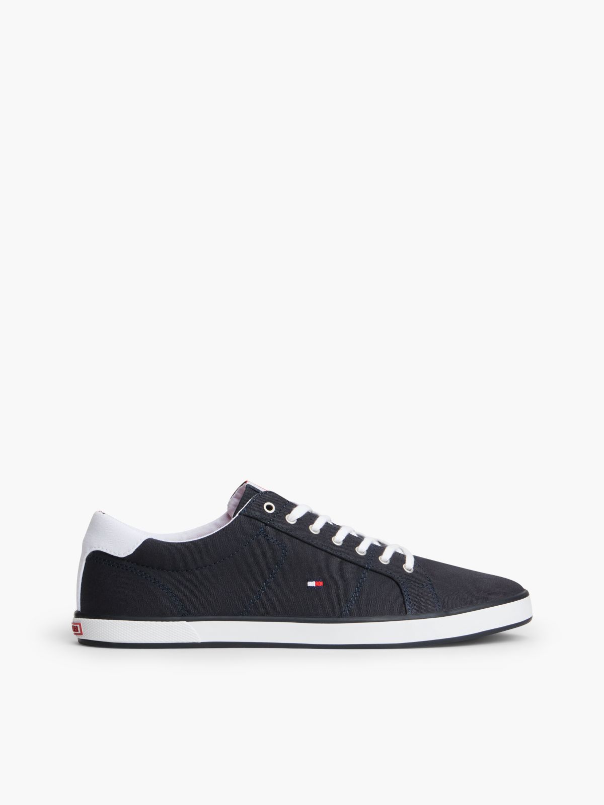 Canvas Lace Up Trainers — Blue