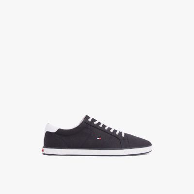 tommy hilfiger canvas lace up trainers