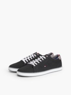 Canvas Lace Up Trainers — Black 2