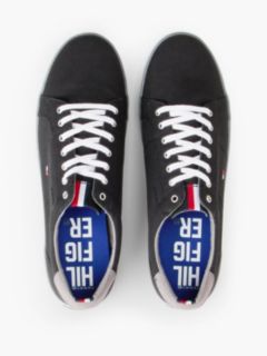 Canvas Lace Up Trainers — Black 3