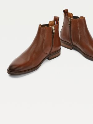 tommy hilfiger essential leather boot