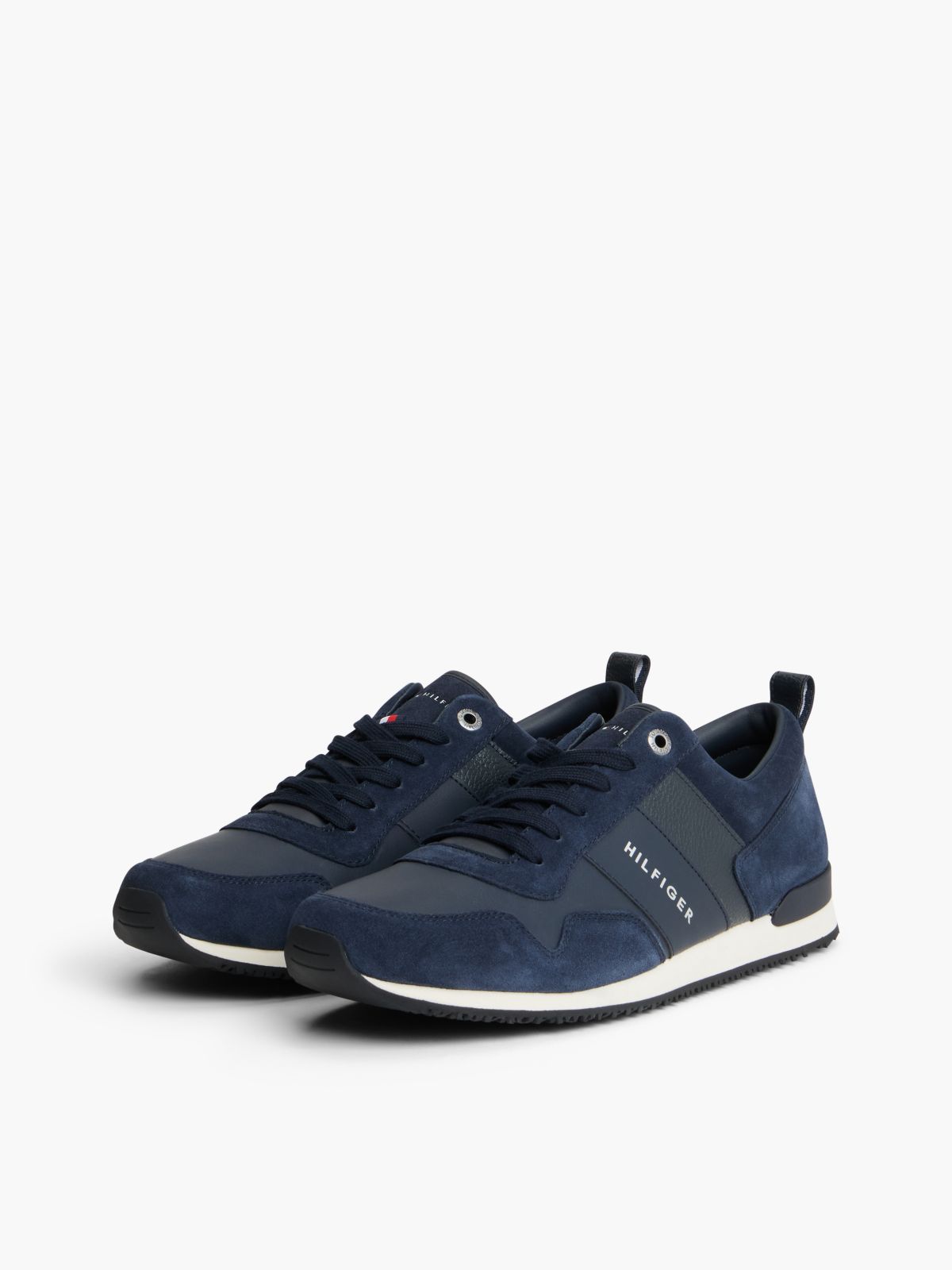Iconic Lace-Up Trainers — Blue