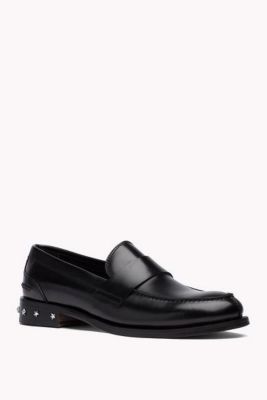 black leather tommy hilfiger shoes