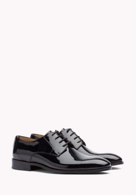 black leather tommy hilfiger shoes
