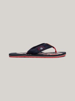 sandales de plage tommy bleu pour hommes tommy hilfiger