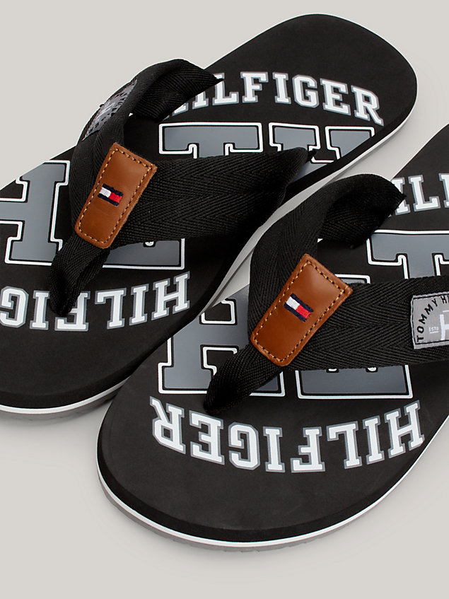 black tommy beach sandals for men tommy hilfiger