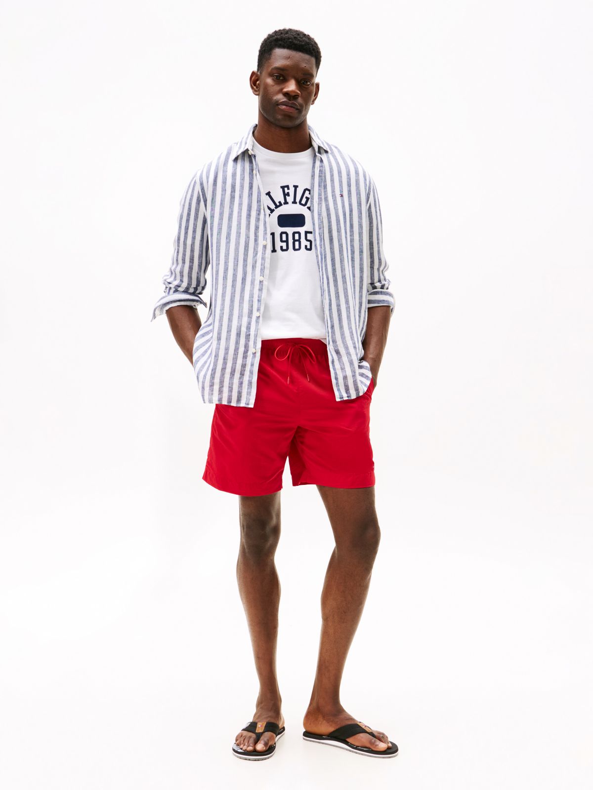 Tommy Beach Sandals — Black