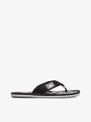 sandales de plage tommy black pour hommes tommy hilfiger