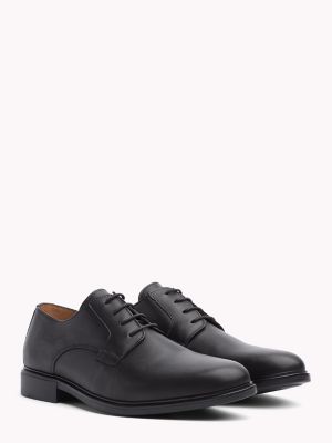 black leather tommy hilfiger shoes