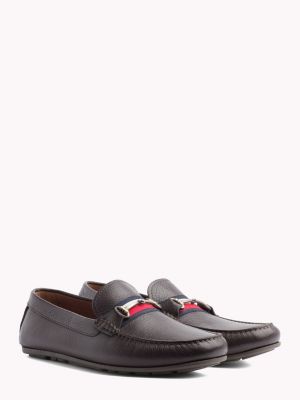 tommy hilfiger signature tape leather trainers