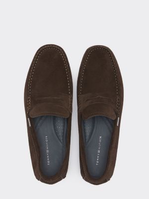 tommy hilfiger suede loafers