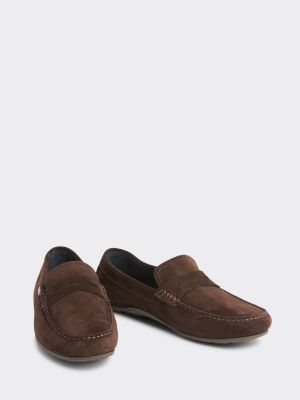 tommy hilfiger brown loafers