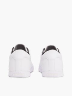 Essential Leather Lace-Up Trainers — White 4