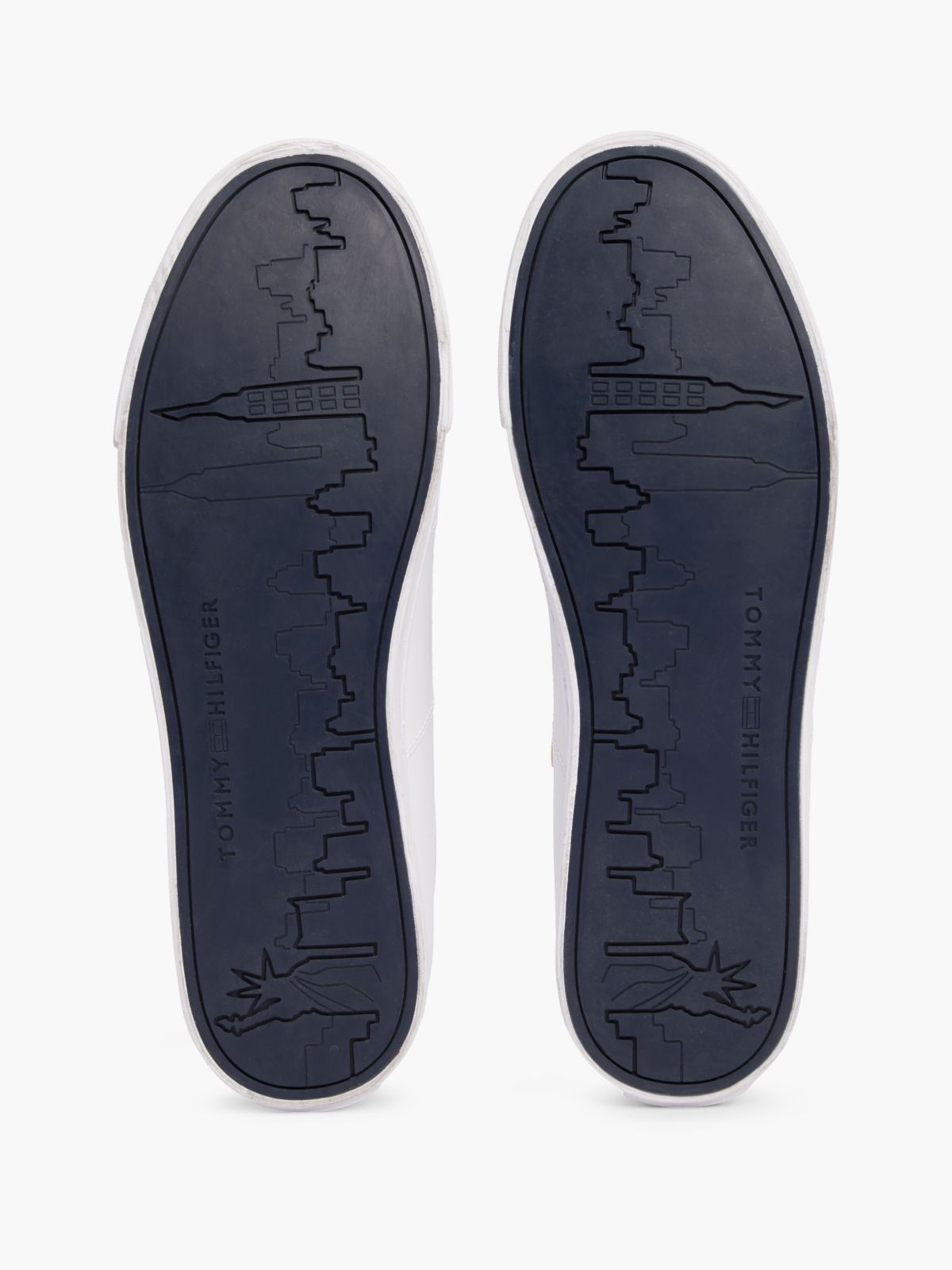 Essential Leather Lace-Up Trainers — White