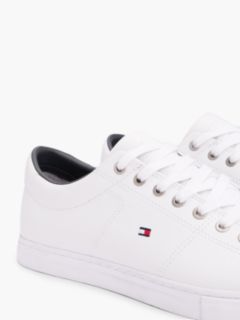 Essential Leather Lace-Up Trainers — White 6