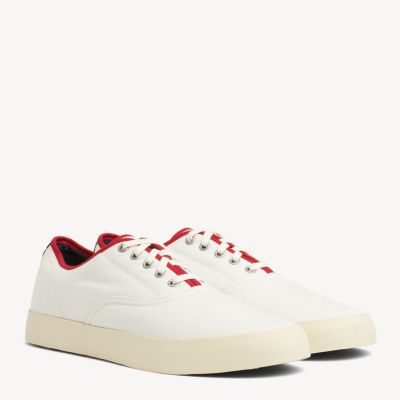 tommy hilfiger essential metallic signature tape trainers