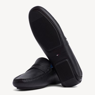tommy hilfiger black loafers